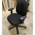 Black Adjustable Office Task Chair with Arms